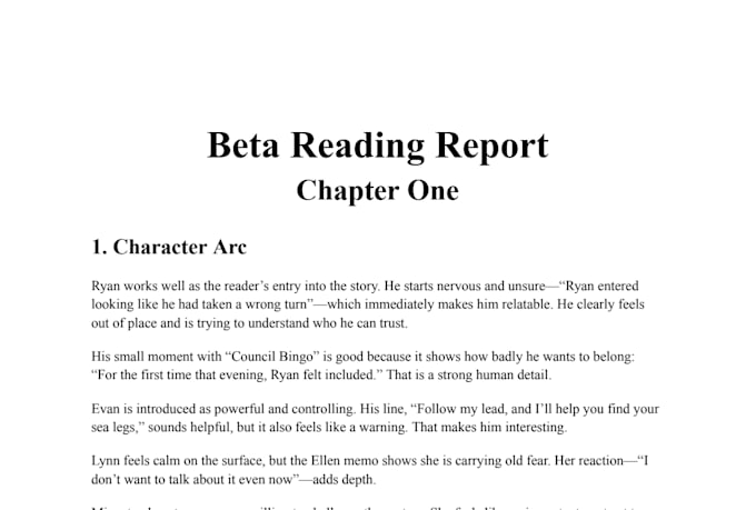 be your thriller beta reader, fantasy beta reader, scifi critique
